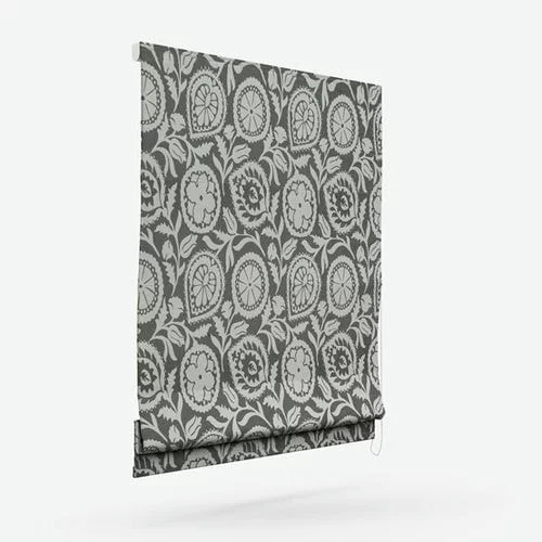 Germination Slate Roman Blind | Online Blindz