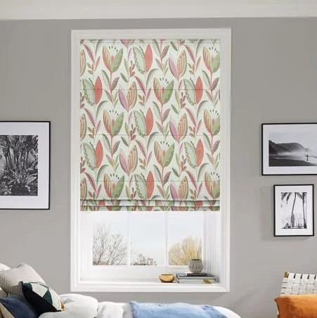 Gladiolus Pomegranate Roman Blind | Online Blindz