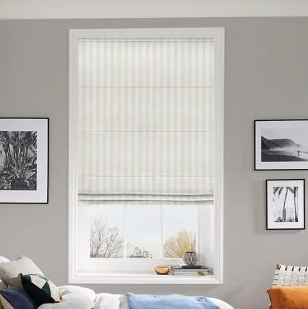 Henrietta White Roman Blind | Online Blindz