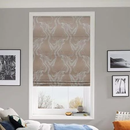 Ianthe Taupe Roman Blind | Online Blindz