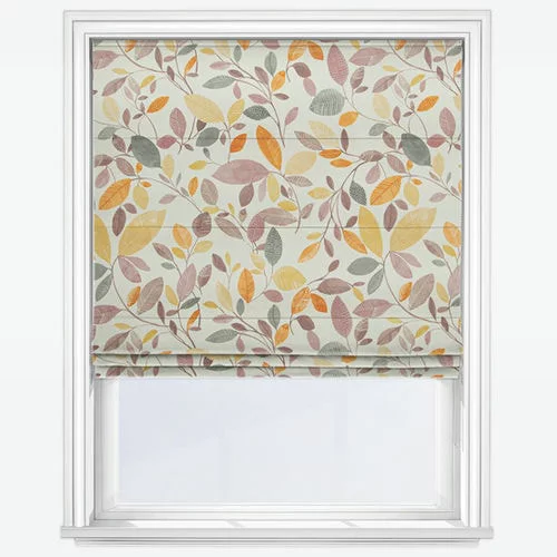 Janelle Burnt Orange Roman Blind | Online Blindz