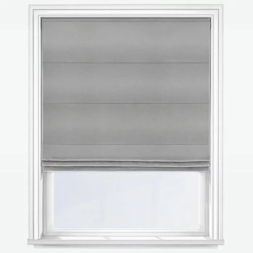 Kaylie Silver Roman Blind | Online Blindz