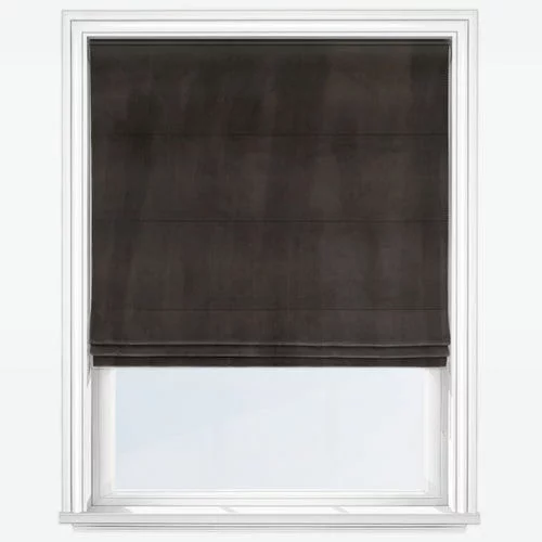 Kelly Charcoal Roman Blind | Online Blindz