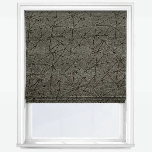 Linnea Charcoal Roman Blind | Online Blindz