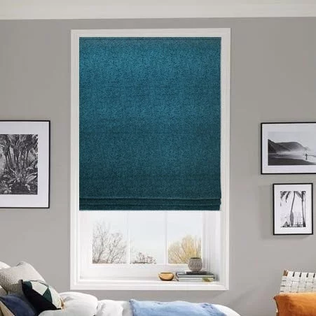 Lyric Teal Roman Blind | Online Blindz