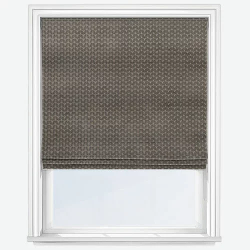 Malou Charcoal Roman Blind | Online Blindz