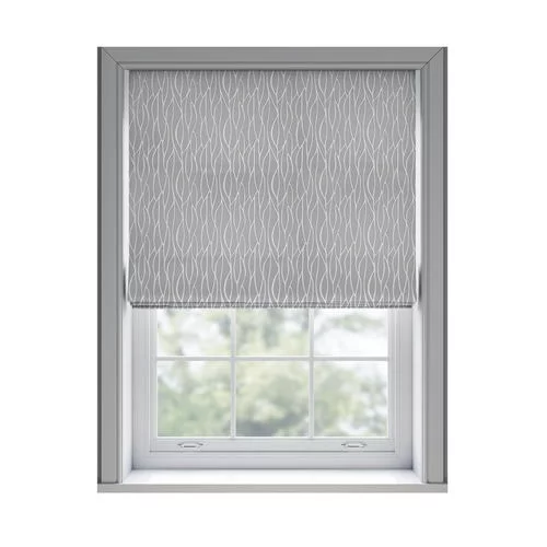 Marcella Silver Roman Blind | Online Blindz