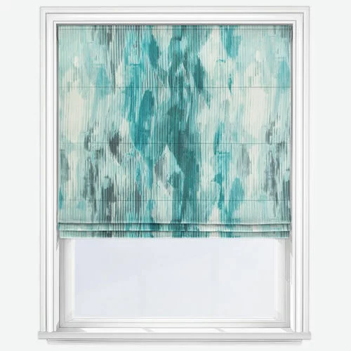 Mariella Teal Roman Blind | Online Blindz