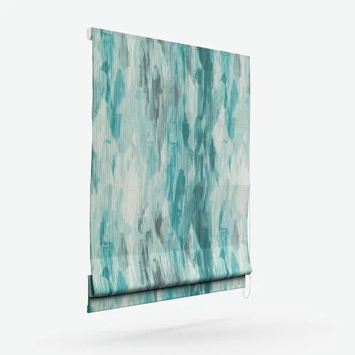 Mariella Teal Roman Blind | Online Blindz