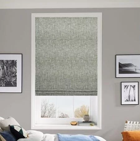 Melissa Charcoal Roman Blind | Online Blindz