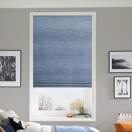 Medley Coastal Blue Roman Blind | Online Blindz