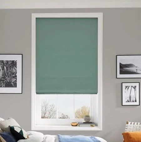 Mila Azure Roman Blind | Online Blindz