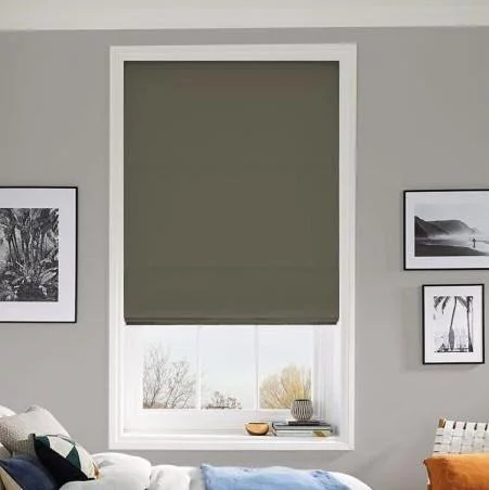 Mila Pewter Roman Blind | Online Blindz