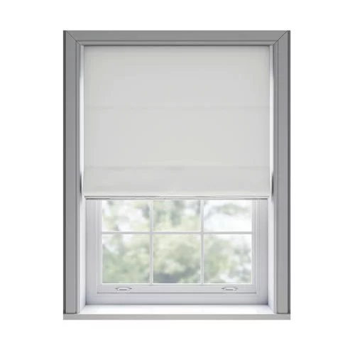 Mila White Roman Blind | Online Blindz