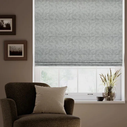 Nora Silver Roman Blind | Online Blindz