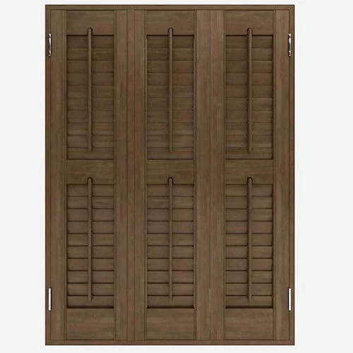 Annalyn Chestnut Shutter Blind | Online Blindz