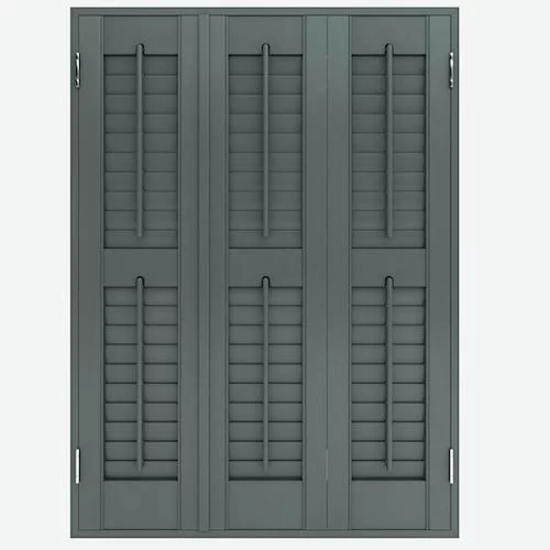 Annalyn Dark Grey Shutter Blind | Online Blindz