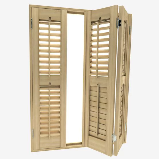 Annalyn Natural Oak Shutter Blind | Online Blindz