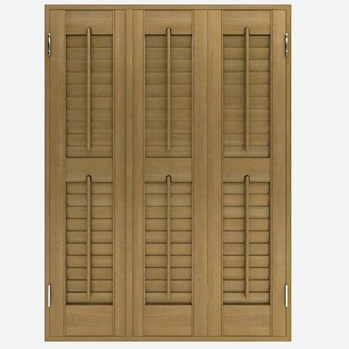 Annalyn Warm Oak Shutter Blind | Online Blindz