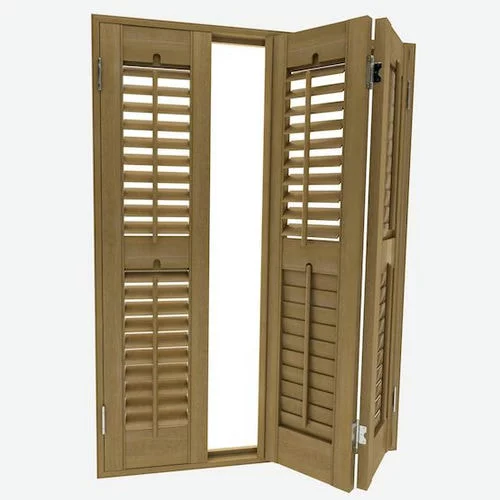 Annalyn Warm Oak Shutter Blind | Online Blindz