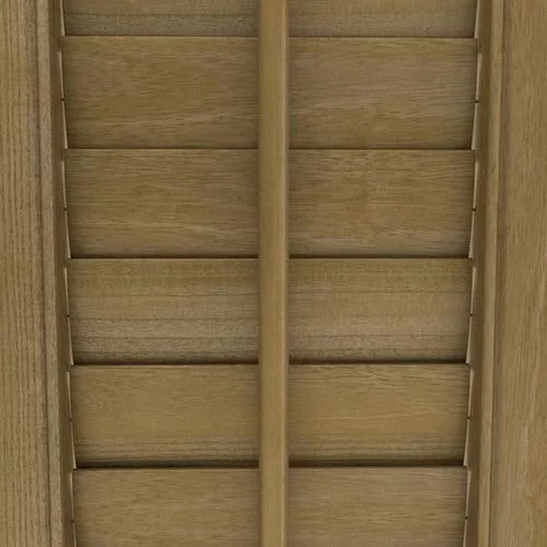 Annalyn Warm Oak Shutter Blind | Online Blindz