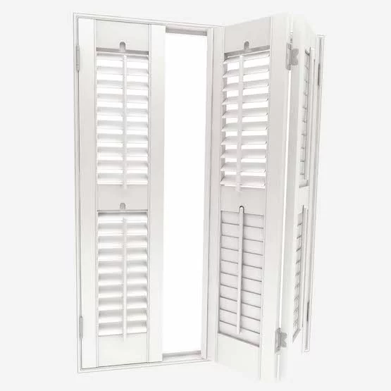 Antonia Silk White Shutter Blind | Online Blindz