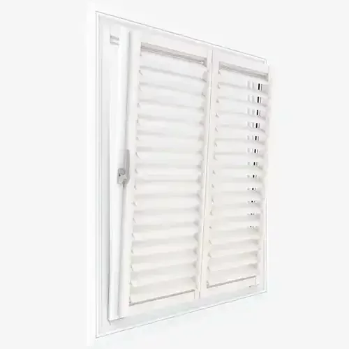 Luminous Cotton White Shutter Blind | Online Blindz