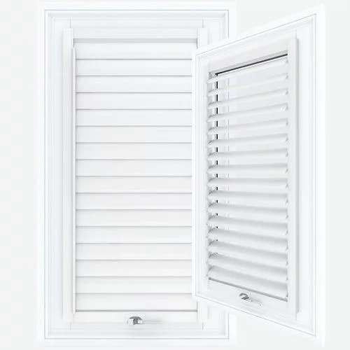 Matilda Arctic White Shutter Blind | Online Blindz