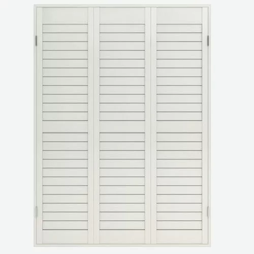 Nyah Silk White Shutter Blind | Online Blindz