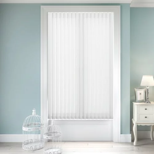 Amary White Vertical Blind | Online Blindz