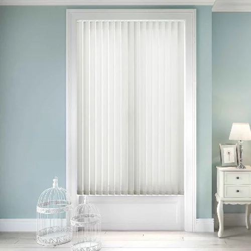 Cheery White Vertical Blind | Online Blindz